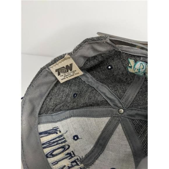 Vintage Georgetown Hoyas Blockhead Snapback Hat TOW 90’s Wool VTG Blue / Gray - Picture 8 of 9